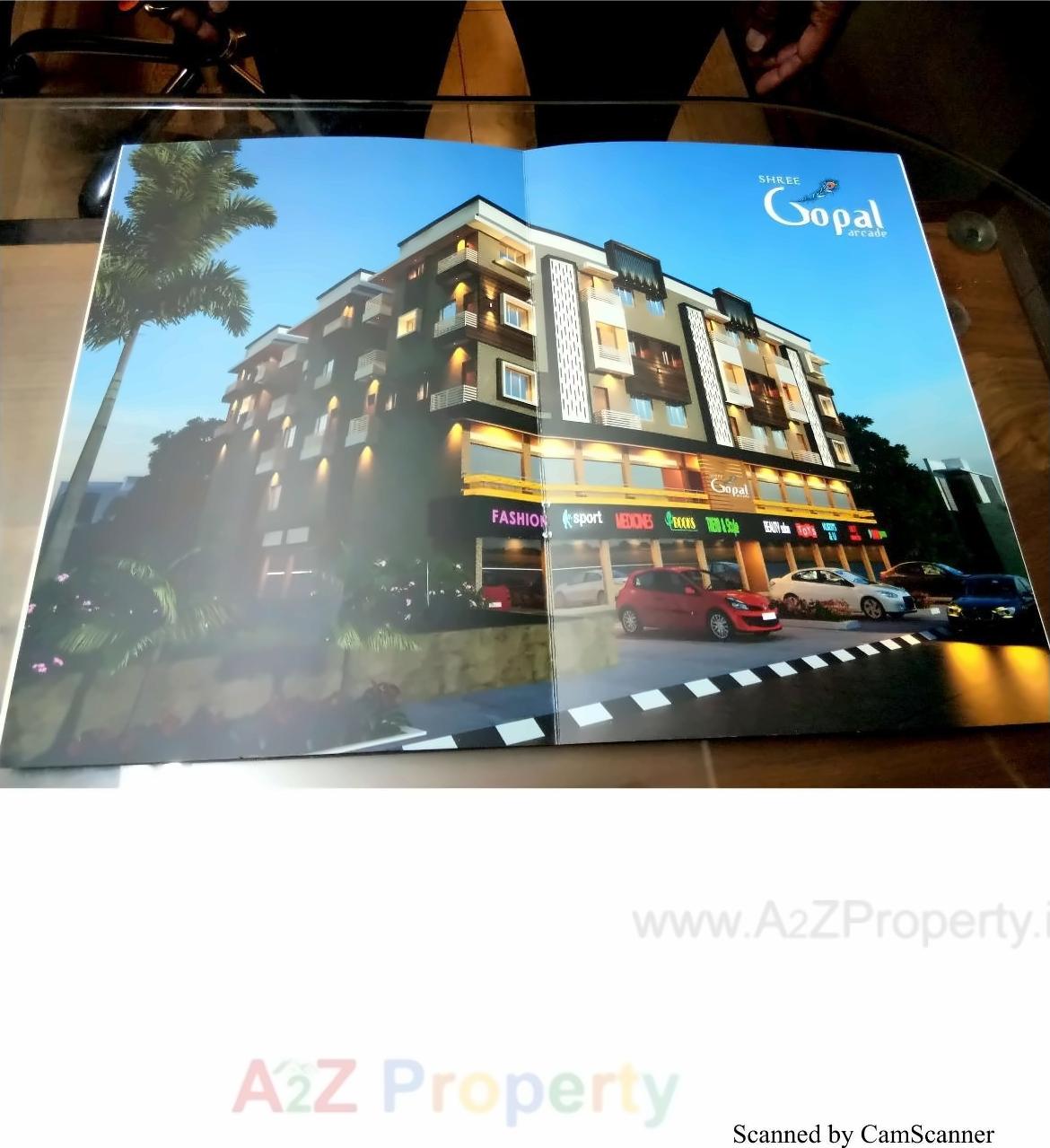 3D Elevation of real estate project Shree Gopal Arcade located at Adhewada, Bhavnagar, Gujarat