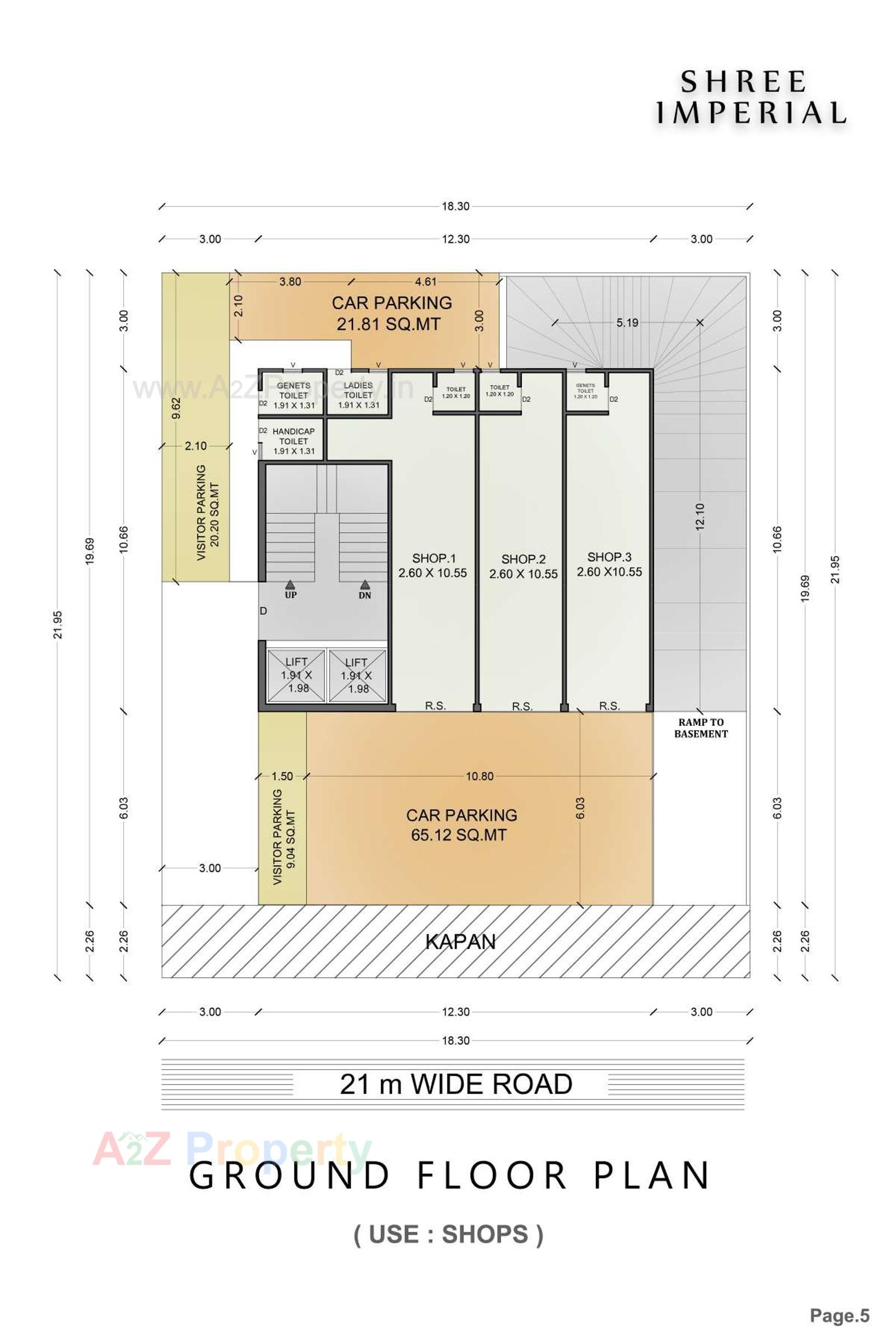 Layout of real estate project Shree Imperial located at Bhavnagar, Bhavnagar, Gujarat
