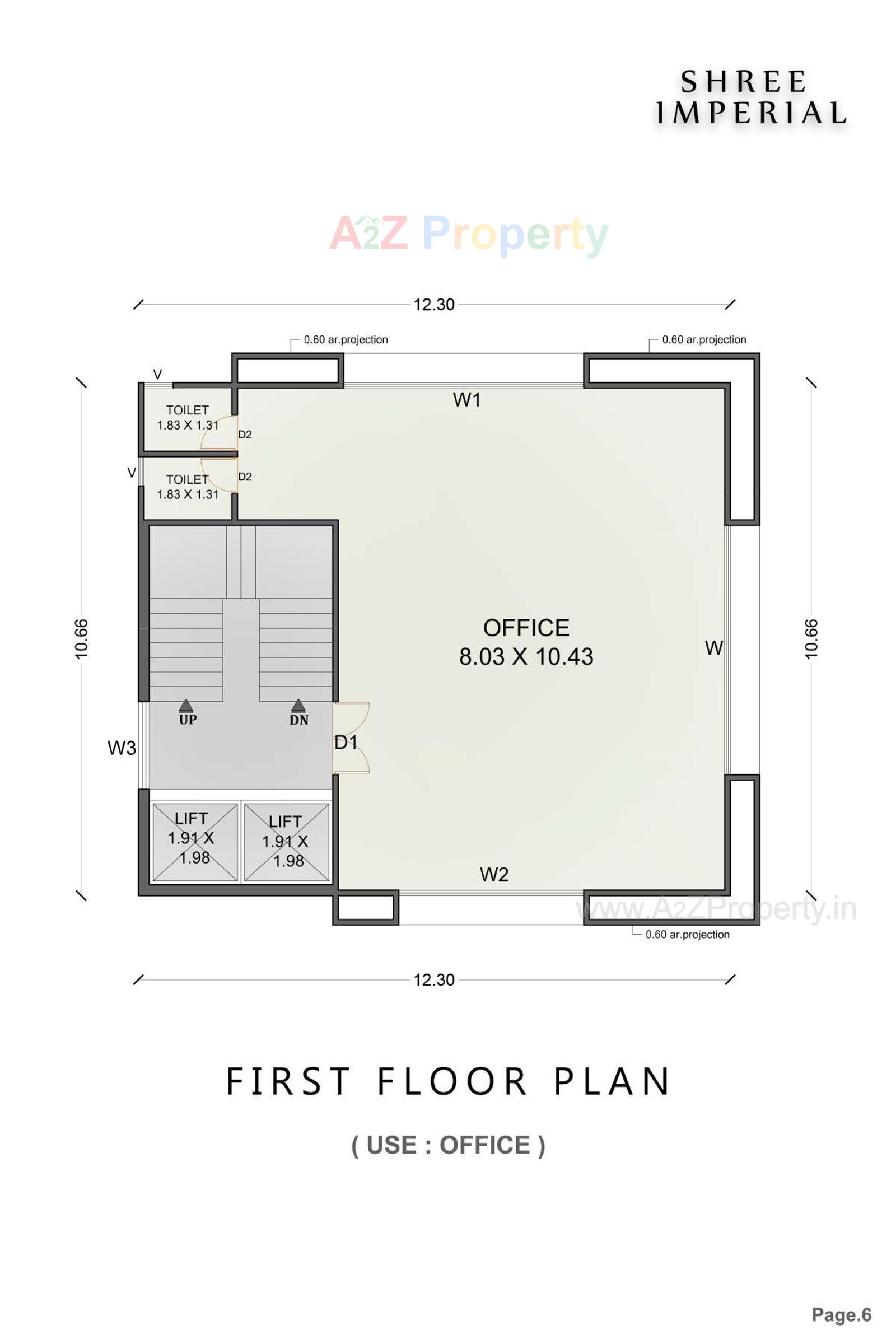 Layout of real estate project Shree Imperial located at Bhavnagar, Bhavnagar, Gujarat