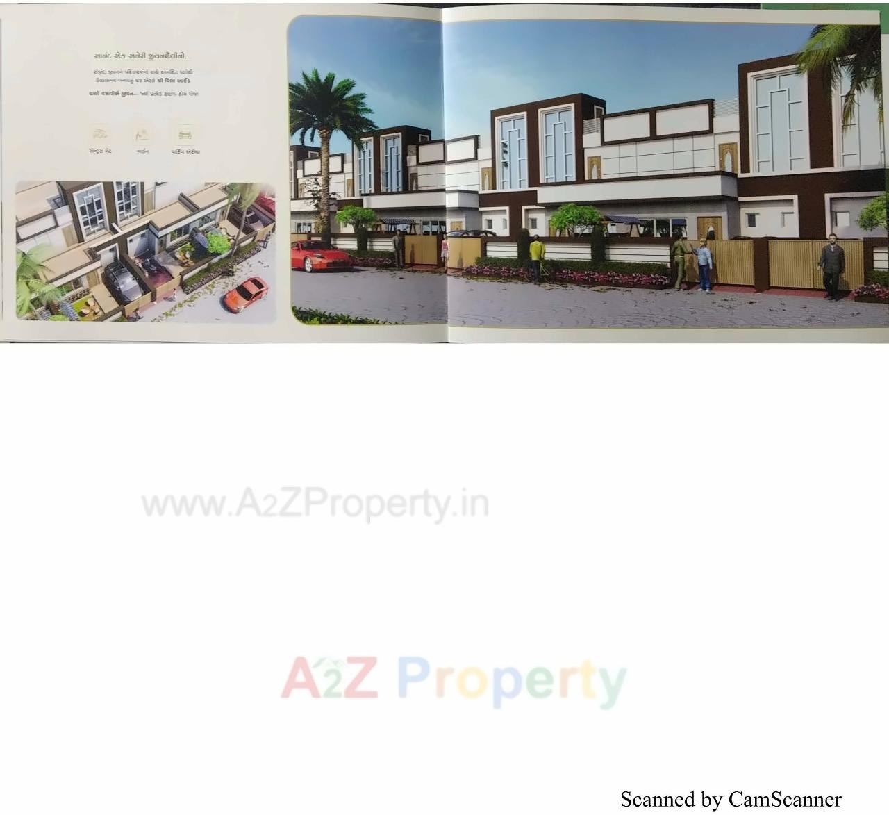 3D Elevation of real estate project Shree Villa Arcade located at Vallbhipur, Bhavnagar, Gujarat