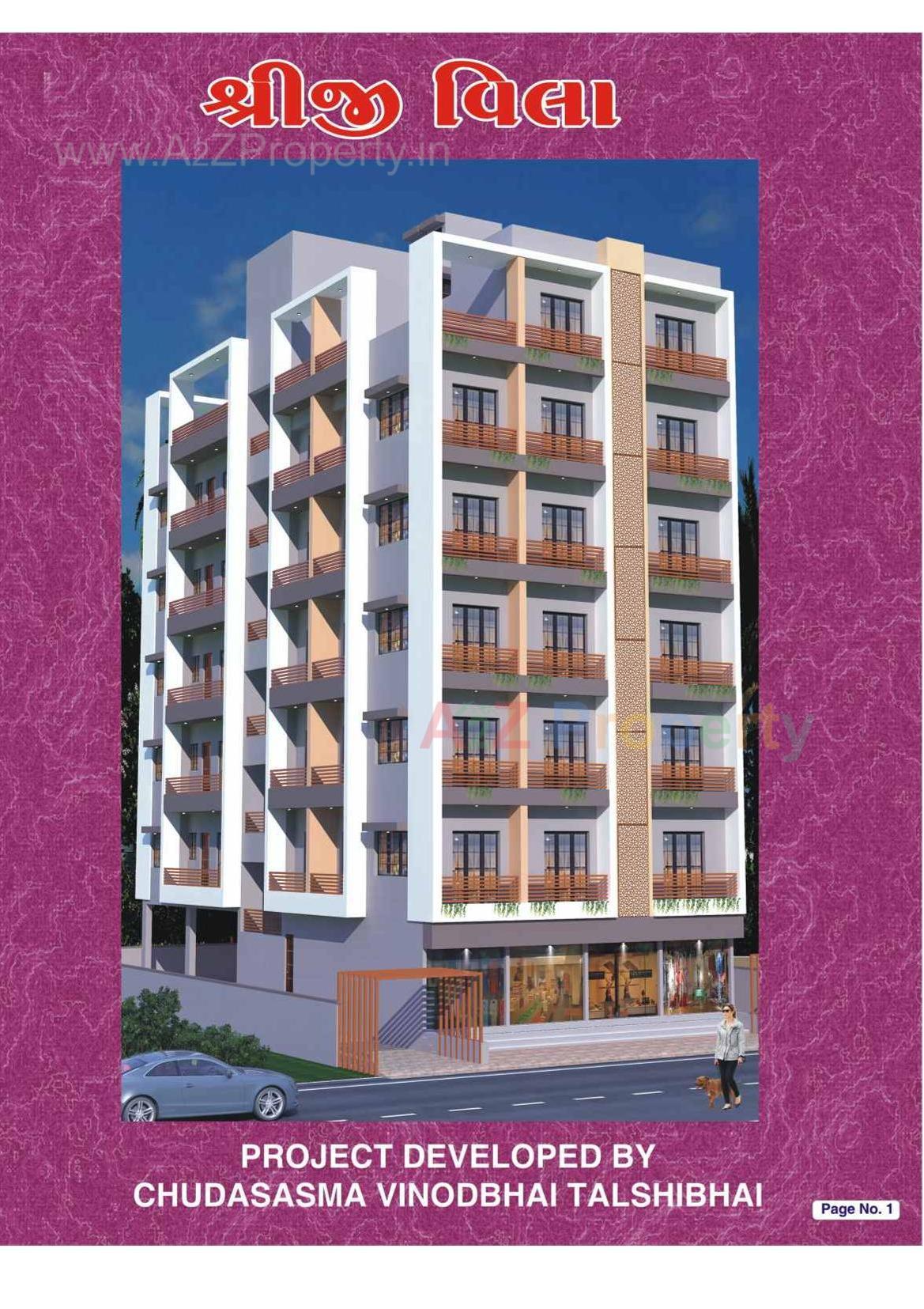 3D Elevation of real estate project Shreeji Villa located at Fulsar, Bhavnagar, Gujarat