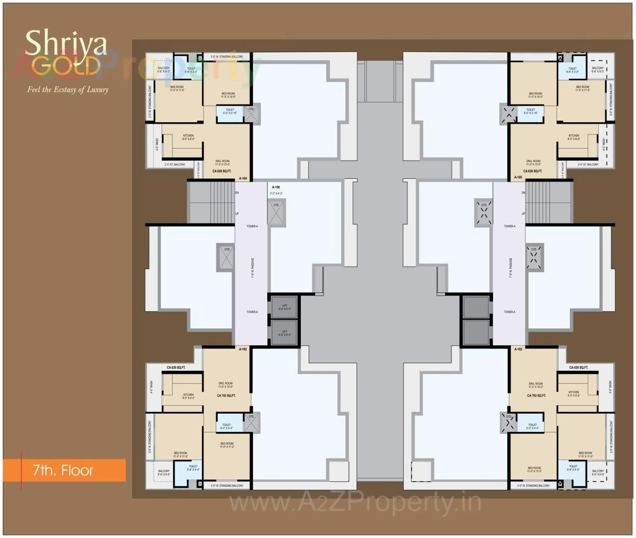 Layout of real estate project Shreeya Gold located at Sidsar, Bhavnagar, Gujarat
