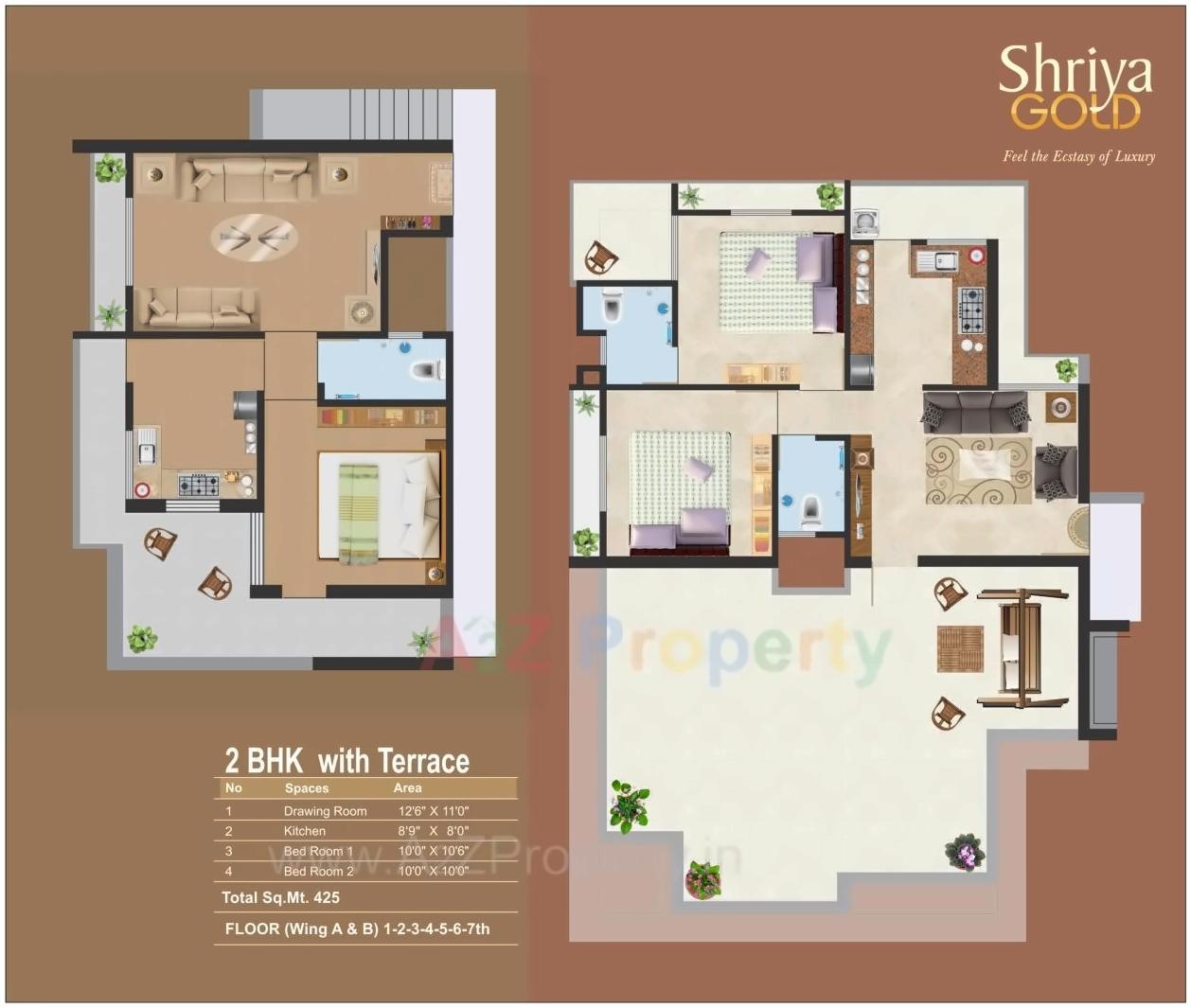 Layout of real estate project Shreeya Gold located at Sidsar, Bhavnagar, Gujarat