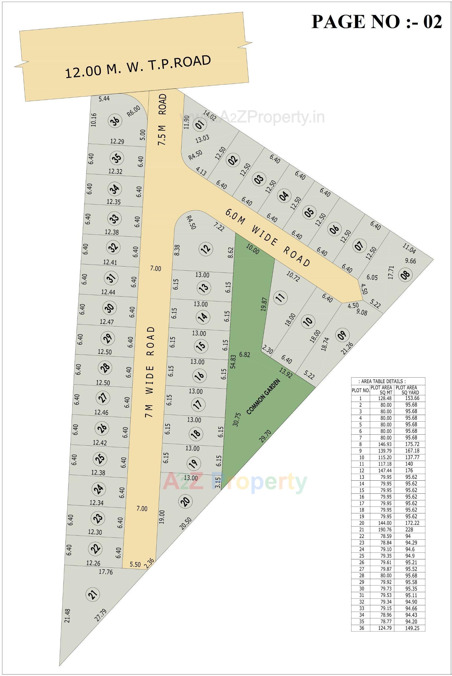 Layout of real estate project Silver Cottage located at Akwada, Bhavnagar, Gujarat