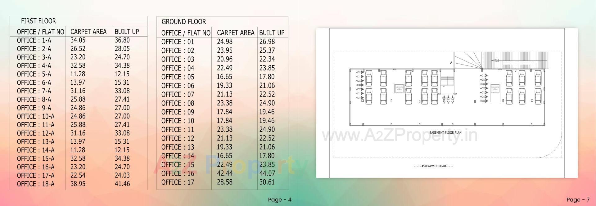 Layout of real estate project Silver Valley located at Tarsamiya, Bhavnagar, Gujarat