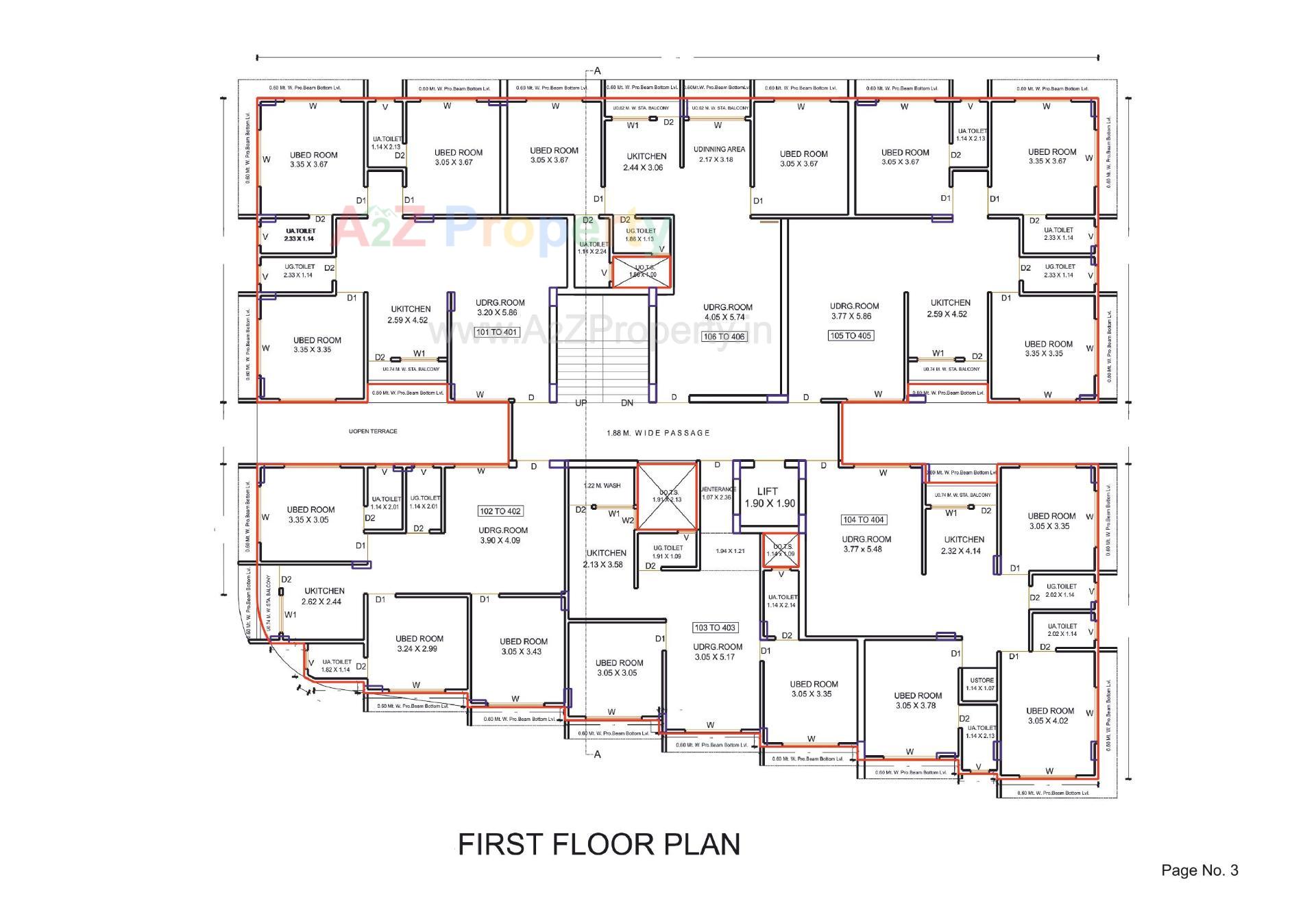 Layout of real estate project Sindh Heights located at Bhvnagar, Bhavnagar, Gujarat