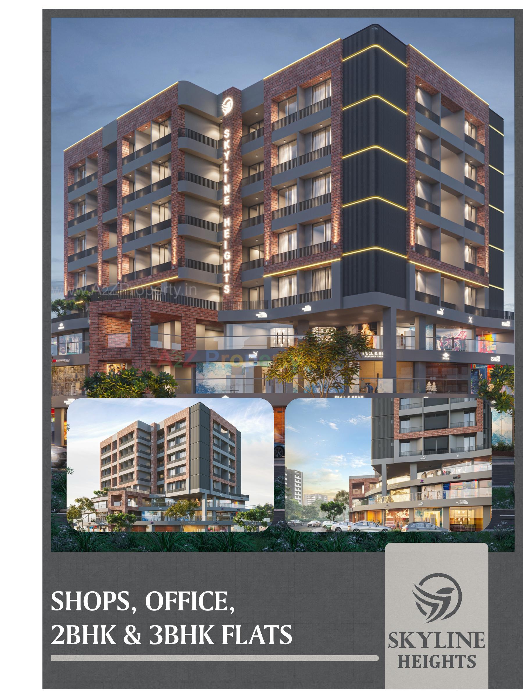 3D Elevation of real estate project Skyline Heights located at Bhavnagar, Bhavnagar, Gujarat