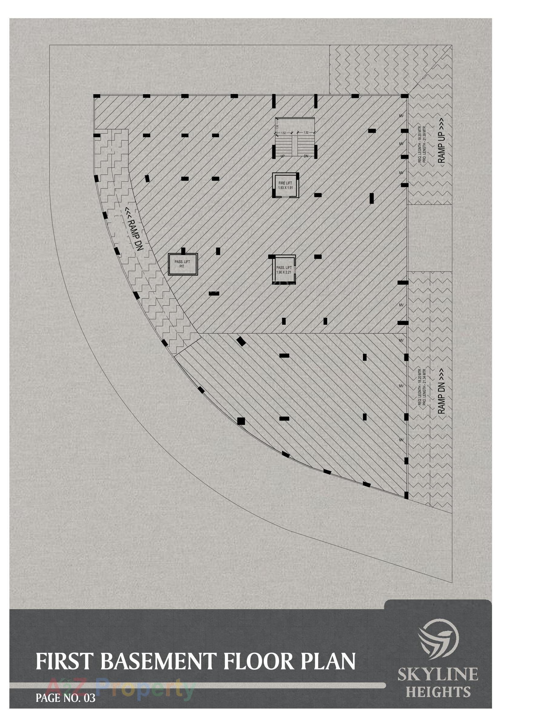Layout of real estate project Skyline Heights located at Bhavnagar, Bhavnagar, Gujarat
