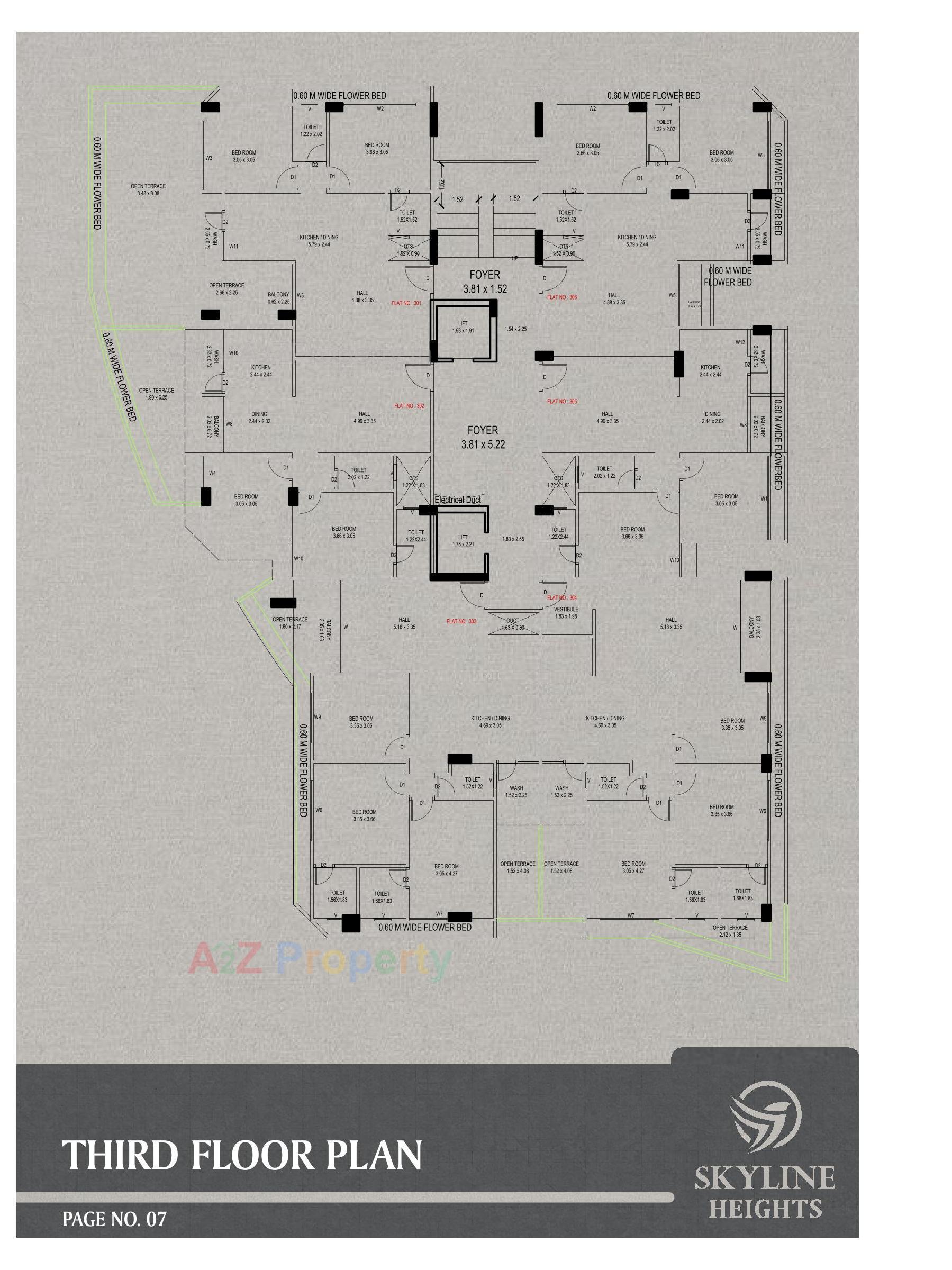 Layout of real estate project Skyline Heights located at Bhavnagar, Bhavnagar, Gujarat
