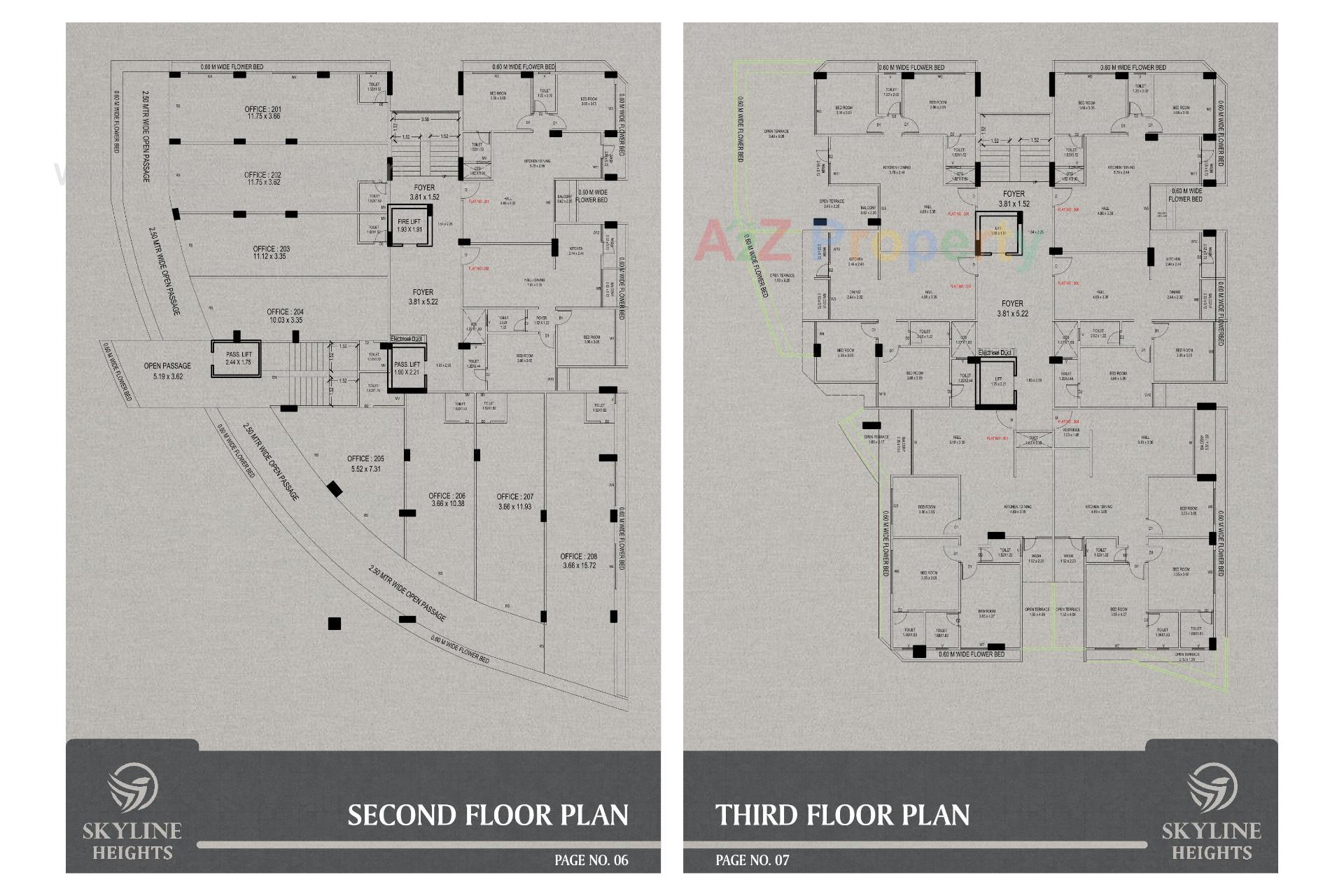 Layout of real estate project Skyline Heights located at Bhavnagar, Bhavnagar, Gujarat