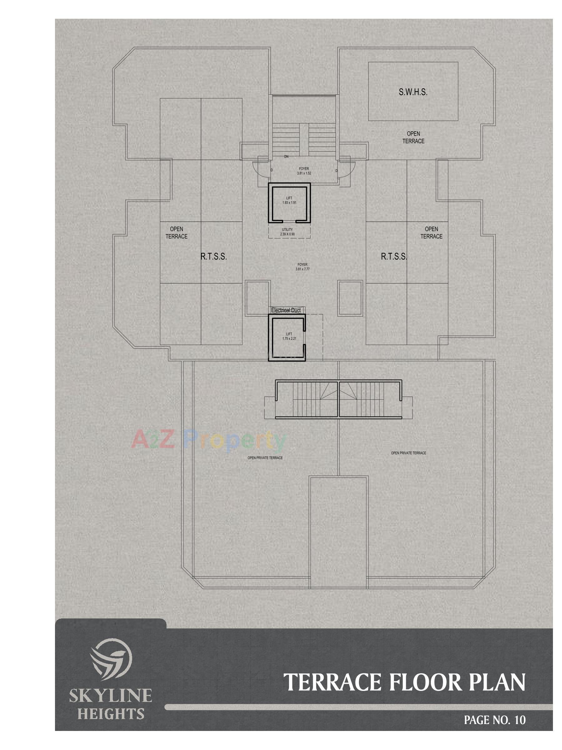 Layout of real estate project Skyline Heights located at Bhavnagar, Bhavnagar, Gujarat