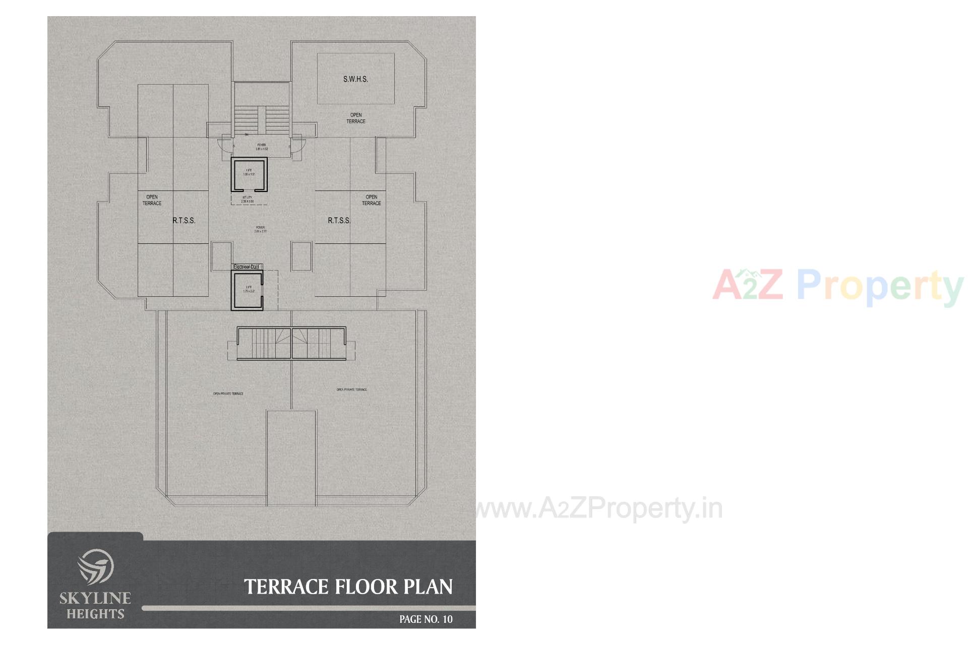 Layout of real estate project Skyline Heights located at Bhavnagar, Bhavnagar, Gujarat