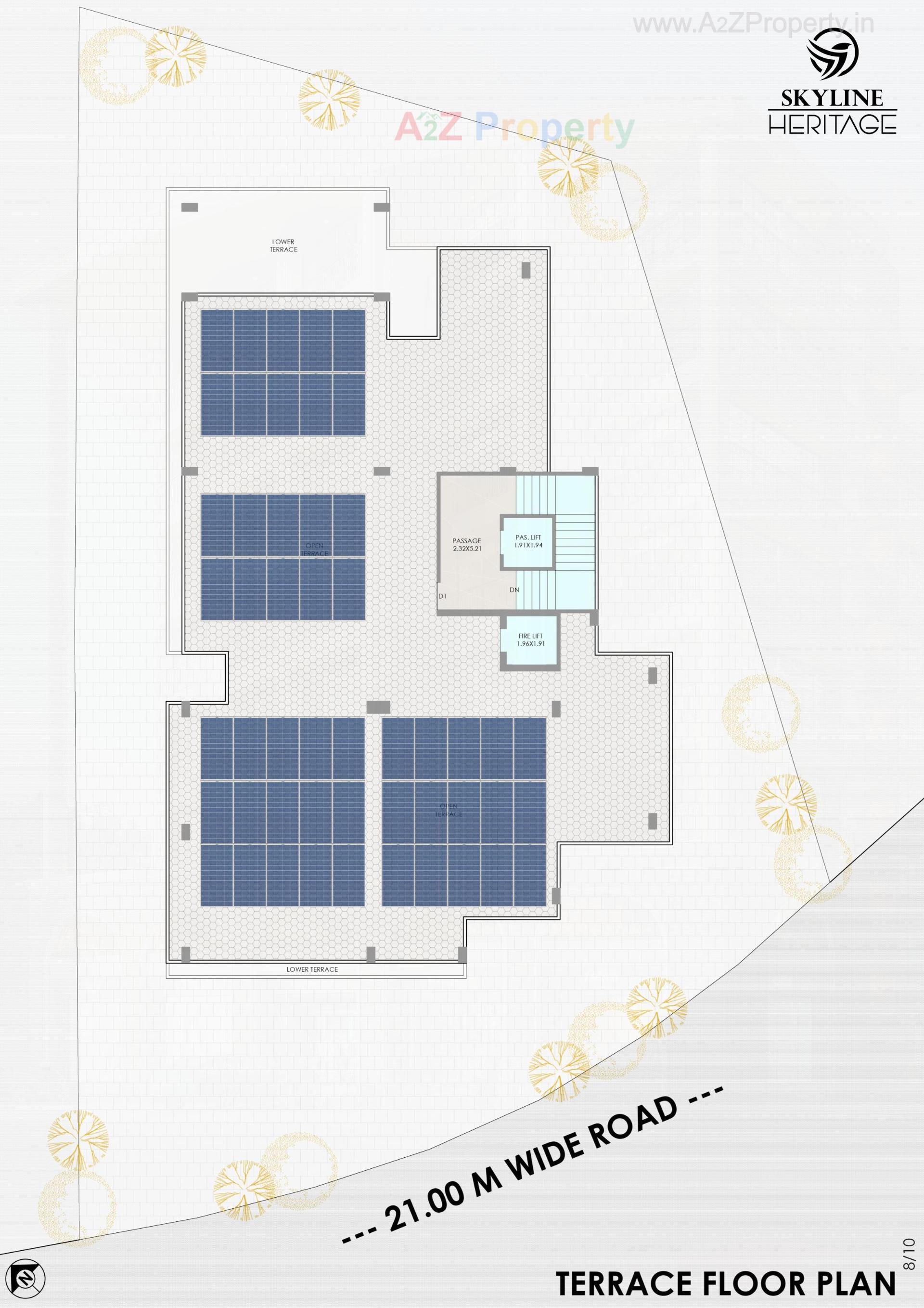 Layout of real estate project Skyline Heritage located at Bhavnagar, Bhavnagar, Gujarat