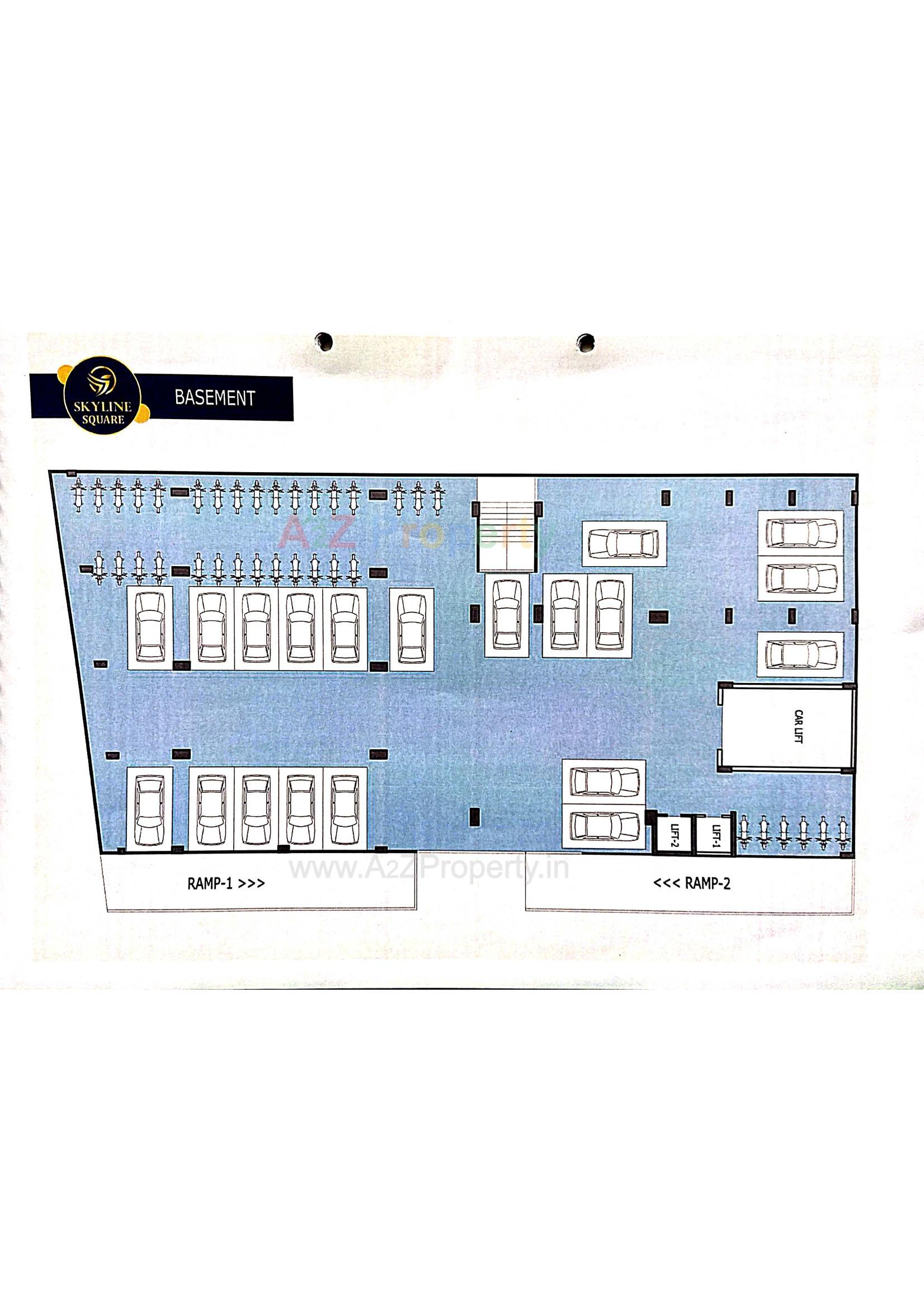 Layout of real estate project Skyline Square located at Bhavnagar, Bhavnagar, Gujarat