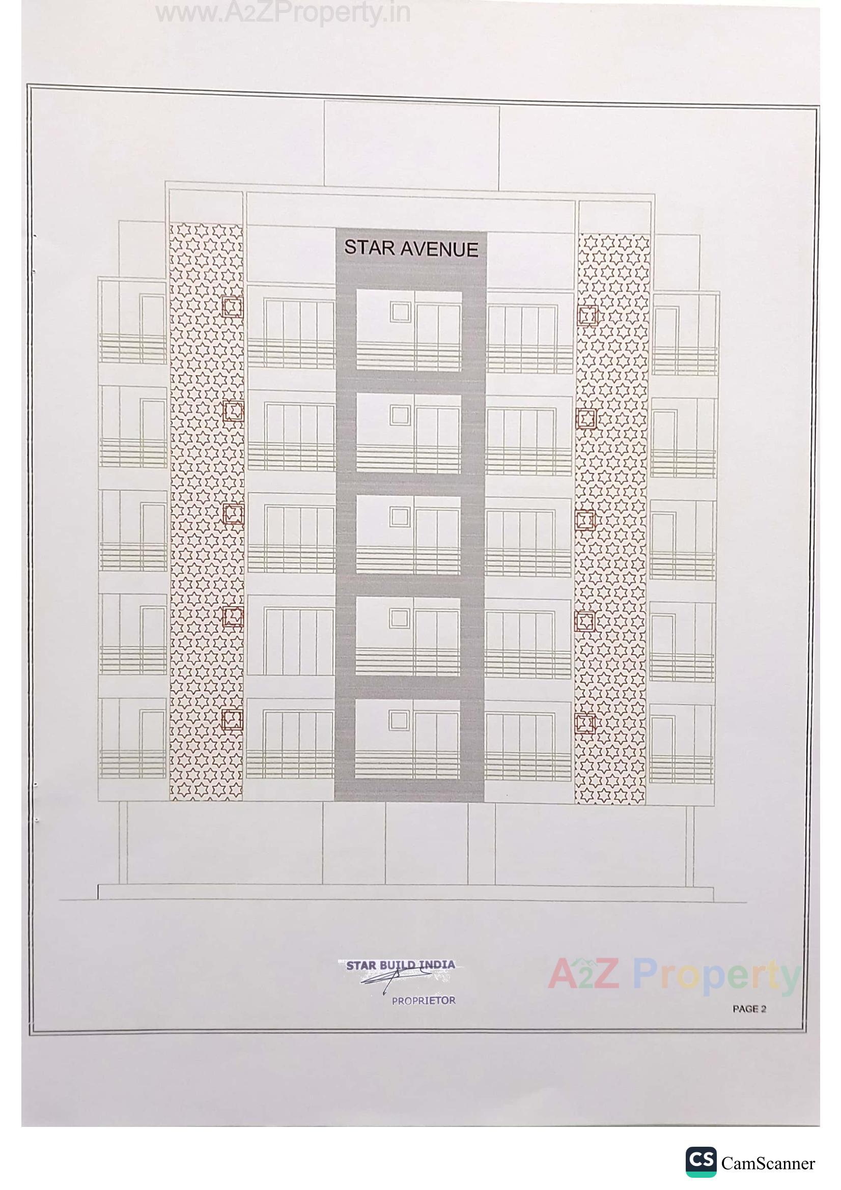 Layout of real estate project Star Avenue located at Bhavnagar, Bhavnagar, Gujarat
