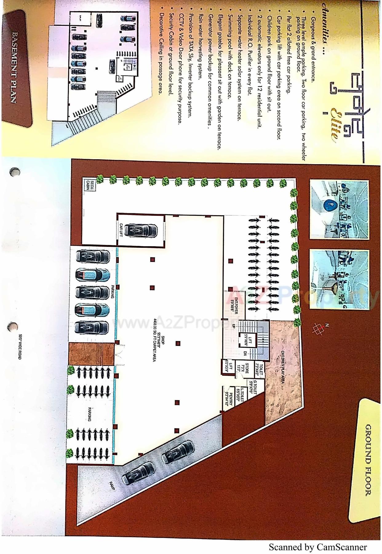 Layout of real estate project Sumeru Elite located at Bhavnagar, Bhavnagar, Gujarat