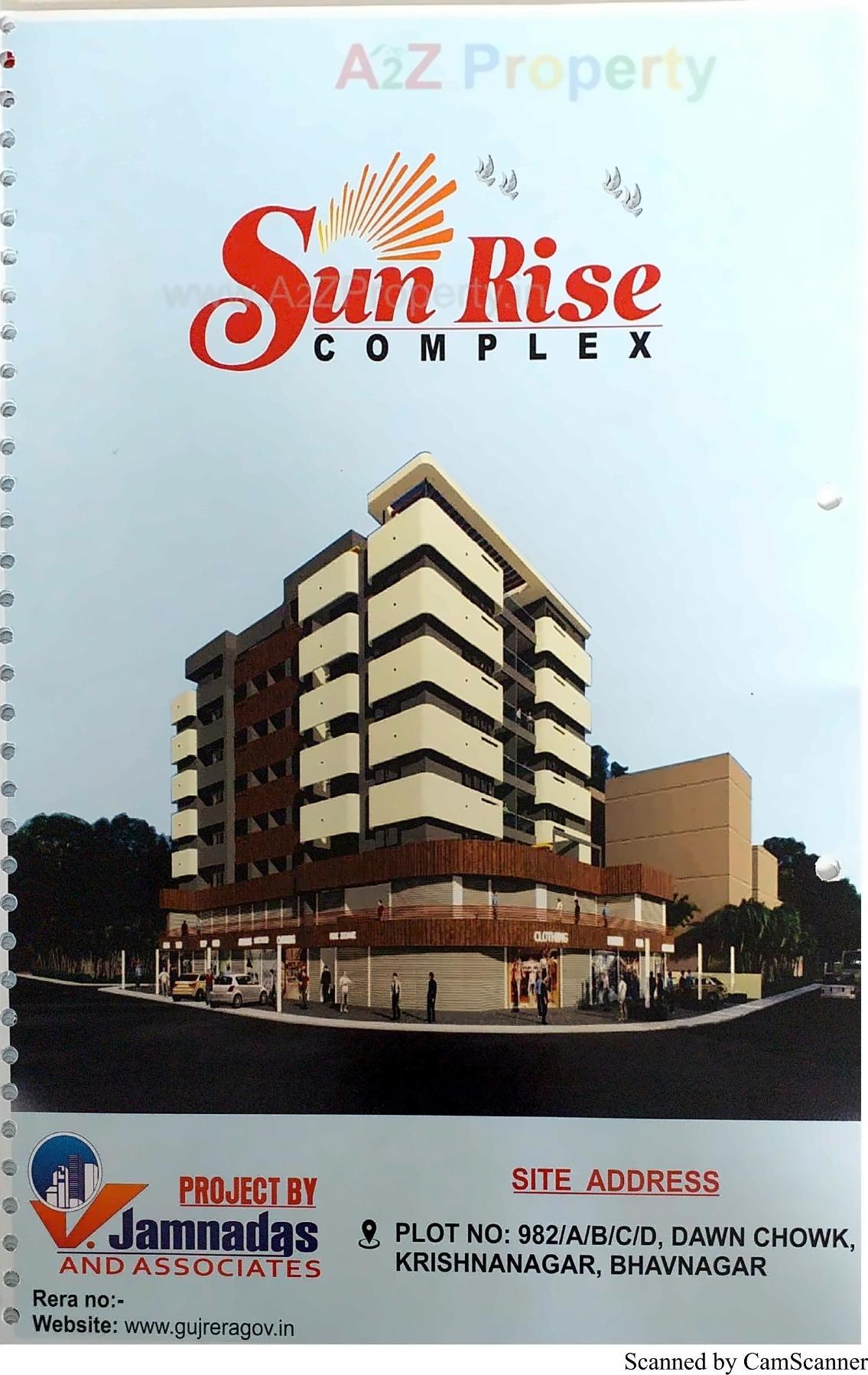3D Elevation of real estate project Sunrise Complex located at Bhavnagar, Bhavnagar, Gujarat