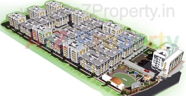 3D Elevation of real estate project Swapna Sakar located at Fulsar, Bhavnagar, Gujarat