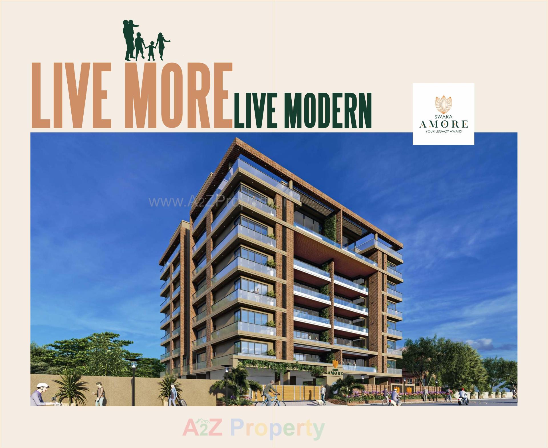 3D Elevation of real estate project Swara Amore located at Takhteshwar, Bhavnagar, Gujarat
