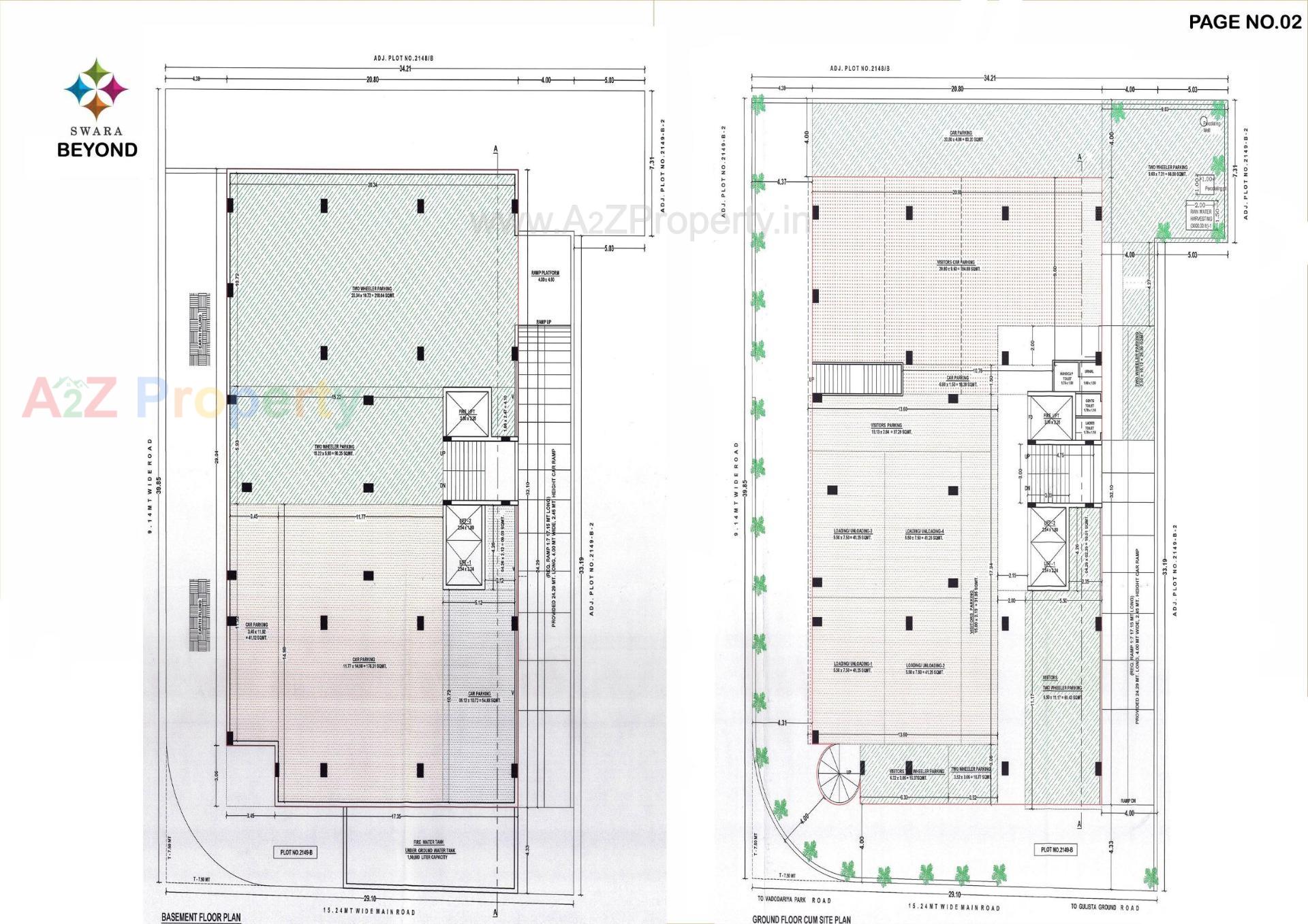Layout of real estate project Swara Beyond located at Krishnanagar, Bhavnagar, Gujarat