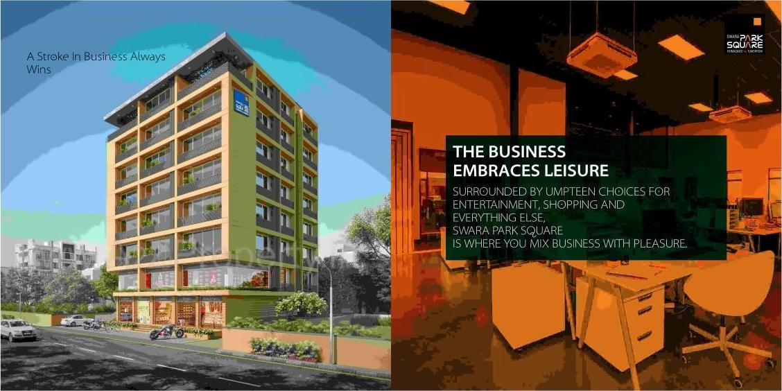 3D Elevation of real estate project Swara Park Square located at Bhavnagar, Bhavnagar, Gujarat