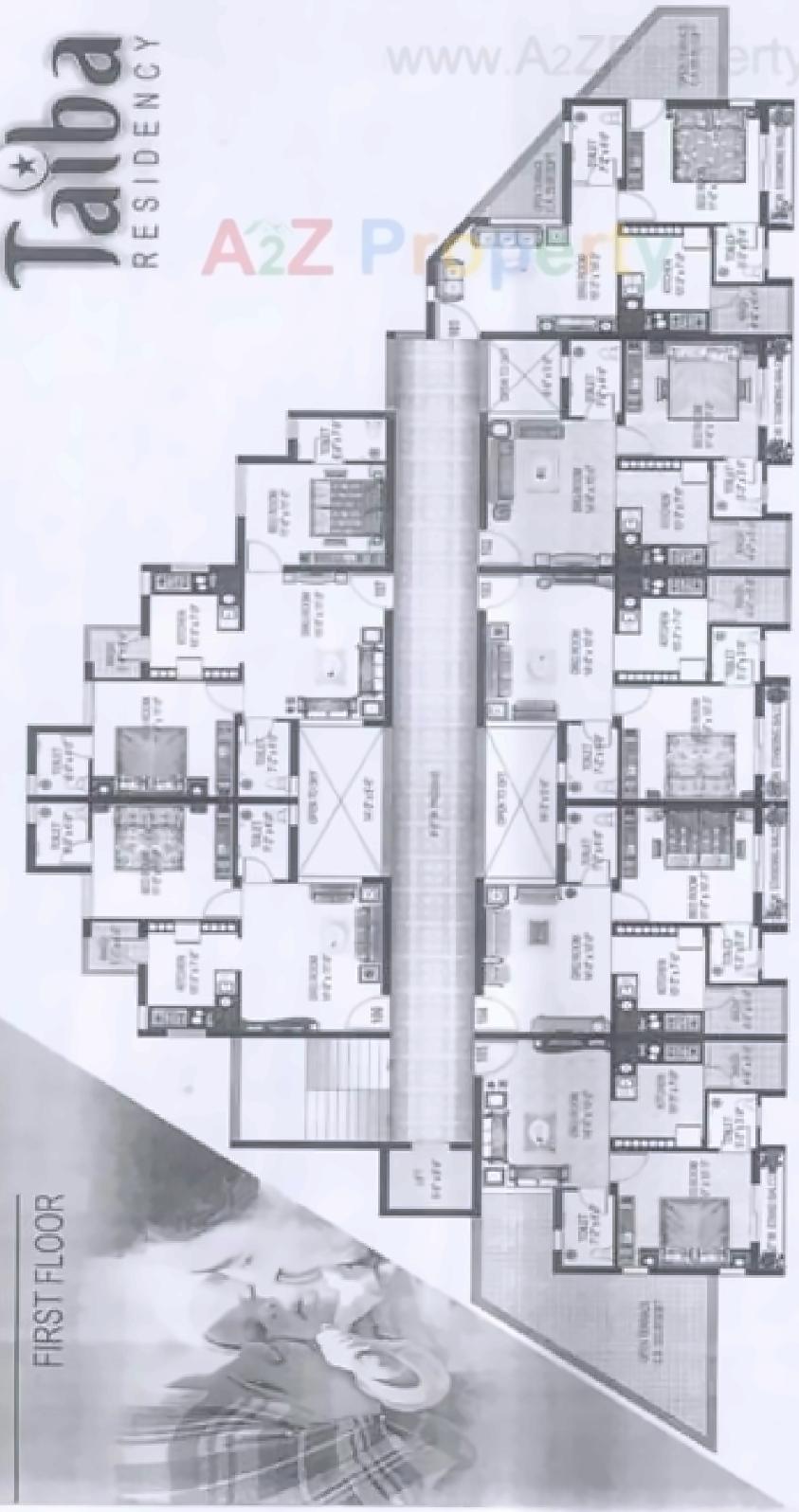 Layout of real estate project Taiba Residency located at Bhavnagar, Bhavnagar, Gujarat