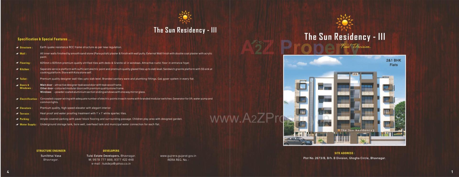  of real estate project The Sun Residency located at Bhavnagar, Bhavnagar, Gujarat