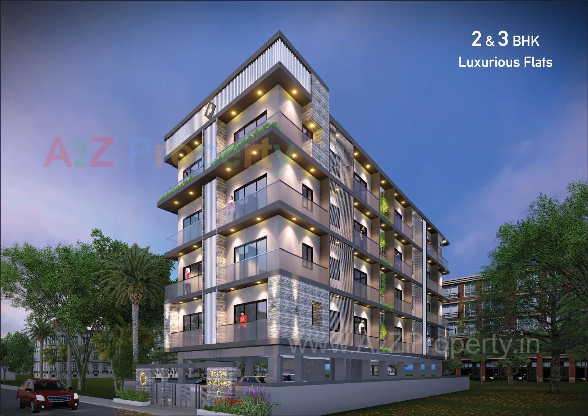 3D Elevation of real estate project The Sun Residency located at Bhavnagar, Bhavnagar, Gujarat