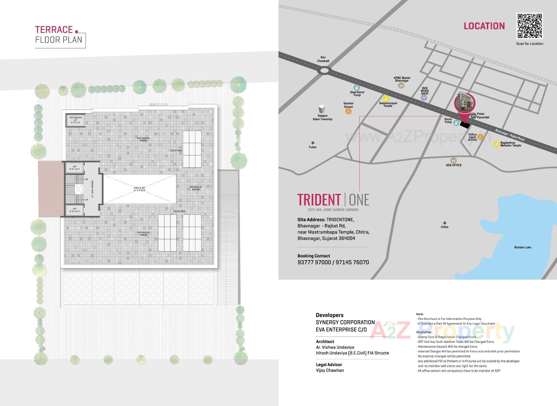 Layout of real estate project Trident One located at Bhavnagar, Bhavnagar, Gujarat