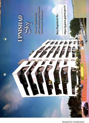 Elevation of real estate project Upnishad Sky located at Sardarnagar, Bhavnagar, Gujarat