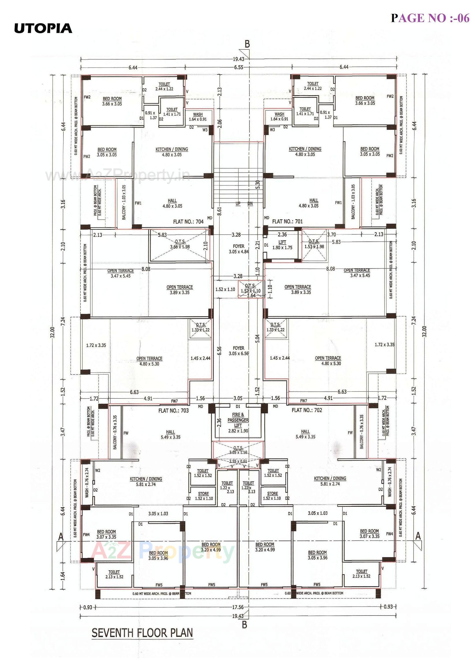 Layout of real estate project Utopia located at Bhavnagar, Bhavnagar, Gujarat