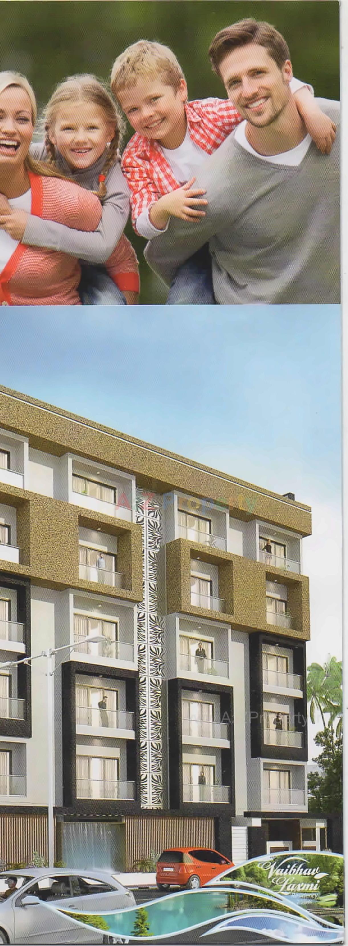 3D Elevation of real estate project Vaibhav Laxmi Residency located at Bhavnagar, Bhavnagar, Gujarat