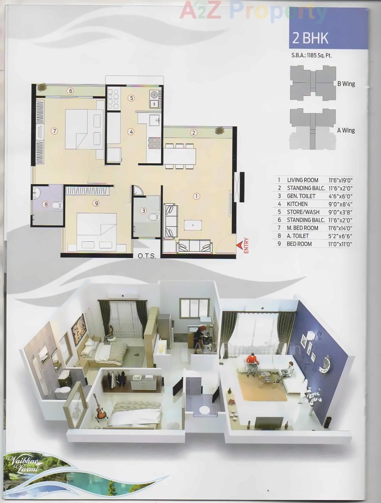 Layout of real estate project Vaibhav Laxmi Residency located at Bhavnagar, Bhavnagar, Gujarat