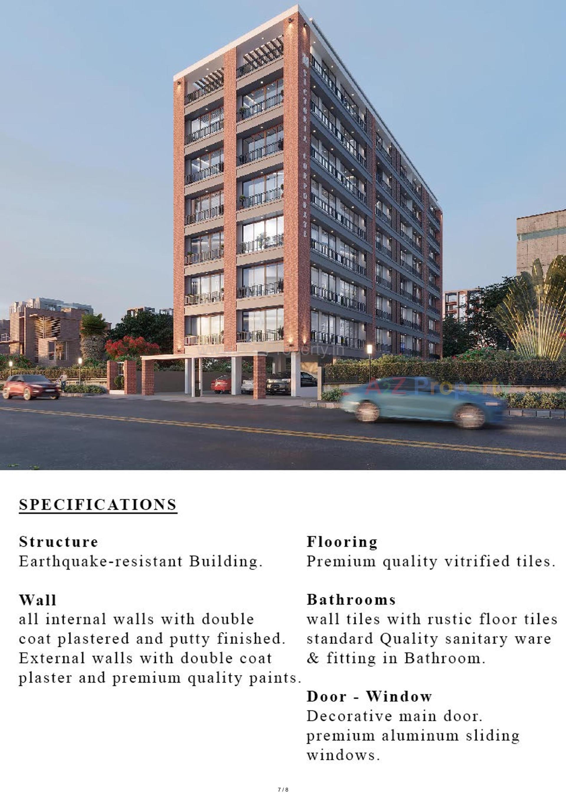 3D Elevation of real estate project Victoria Corporate located at Bhavnagar, Bhavnagar, Gujarat