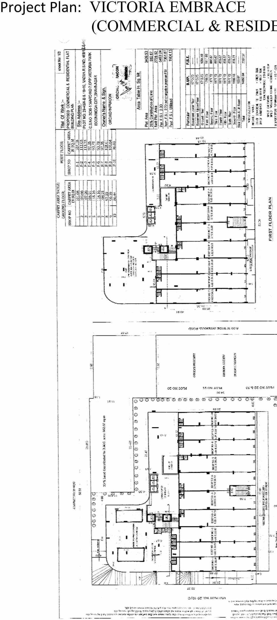 Layout of real estate project Victoria Embrace located at Bhavnagar, Bhavnagar, Gujarat