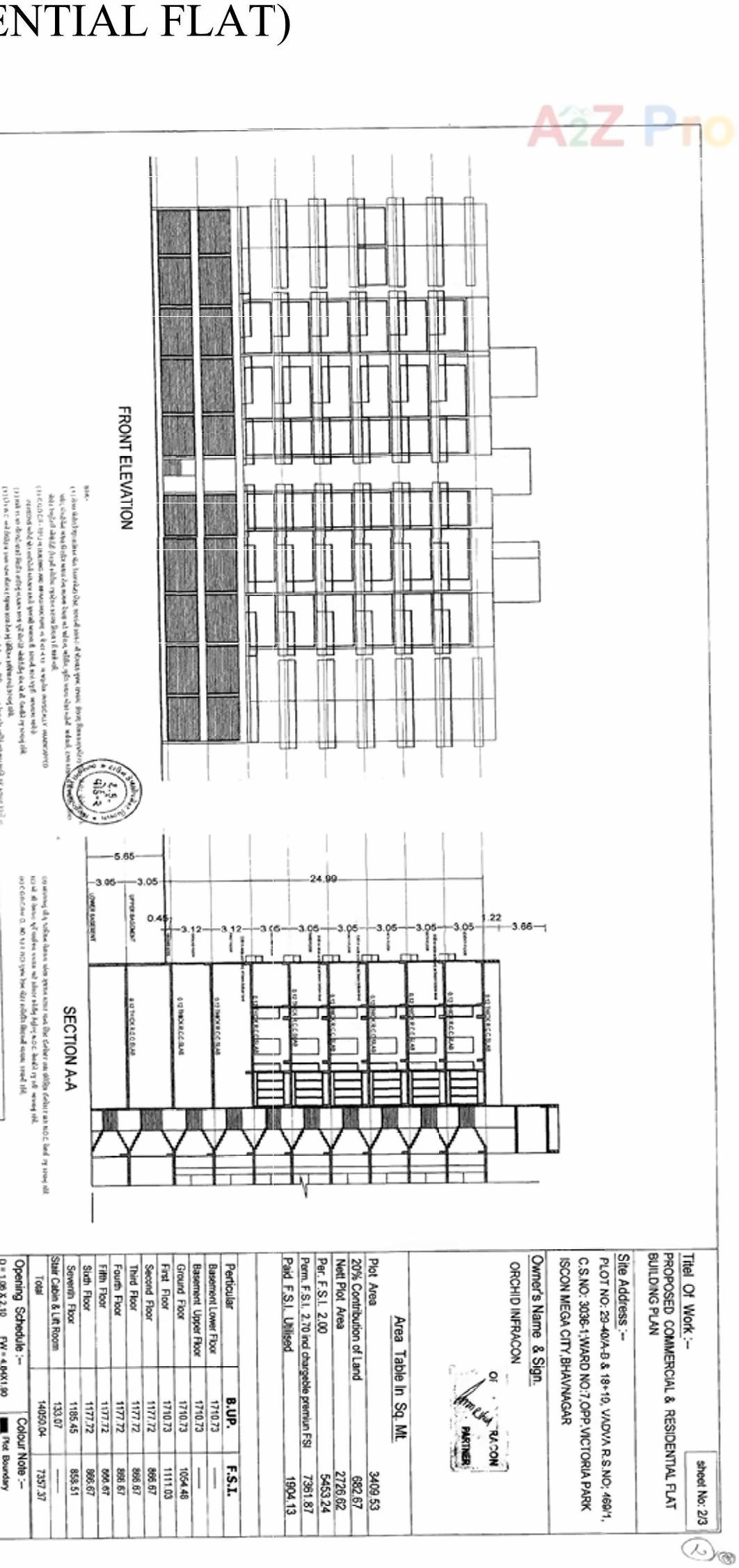 Layout of real estate project Victoria Embrace located at Bhavnagar, Bhavnagar, Gujarat