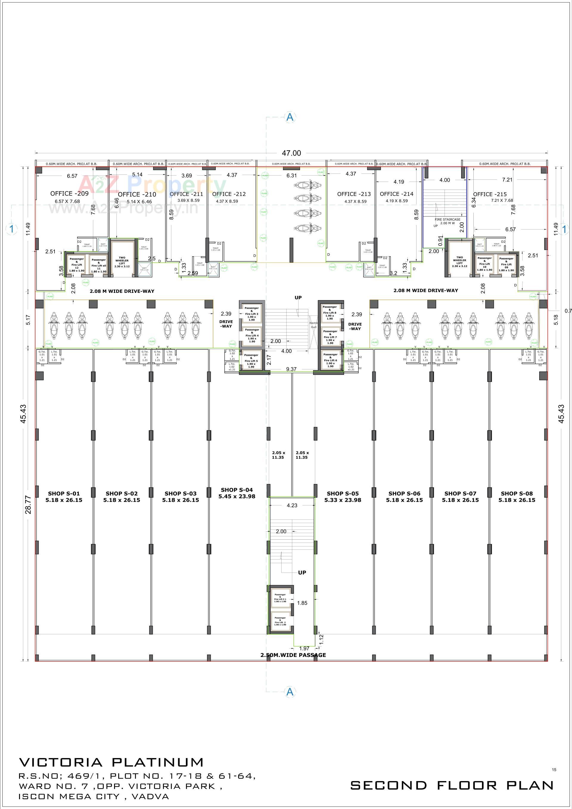 Layout of real estate project Victoria Platinum located at Bhavnagar, Bhavnagar, Gujarat