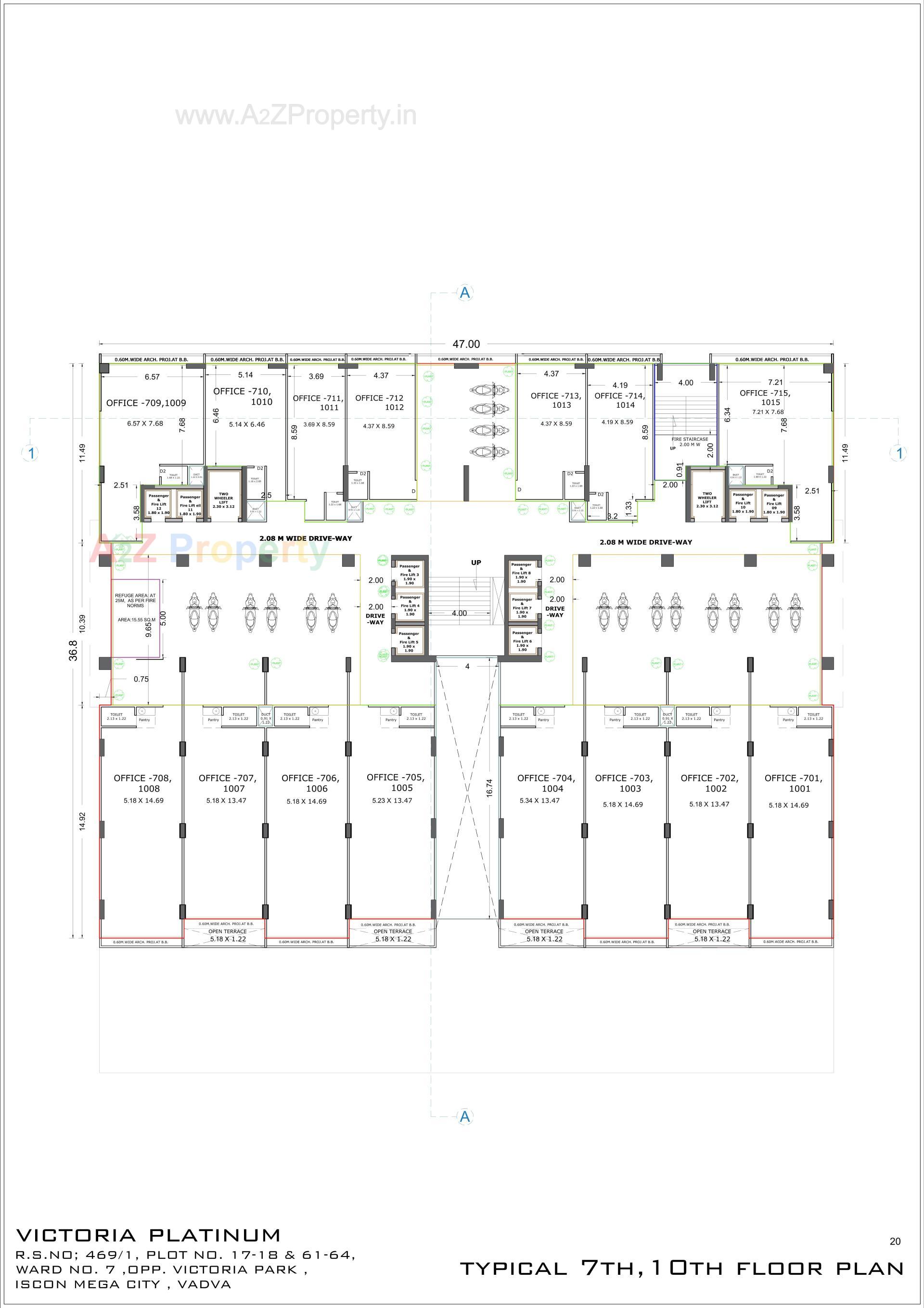 Layout of real estate project Victoria Platinum located at Bhavnagar, Bhavnagar, Gujarat