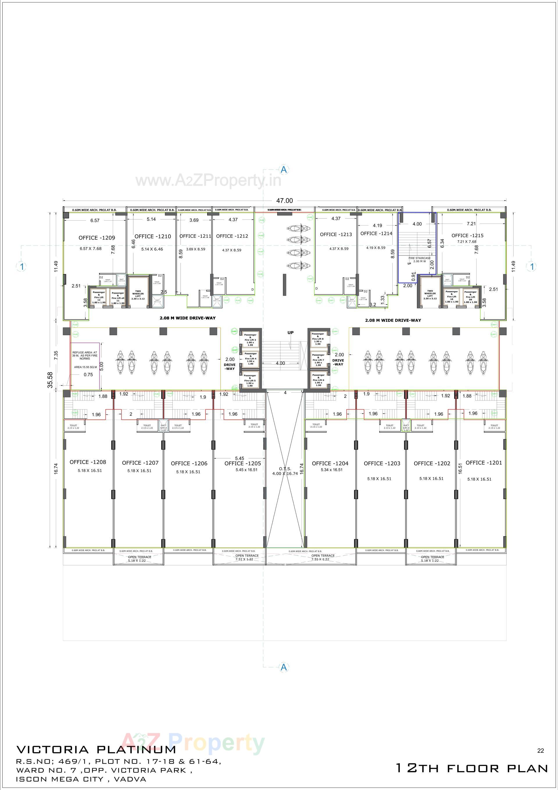 Layout of real estate project Victoria Platinum located at Bhavnagar, Bhavnagar, Gujarat