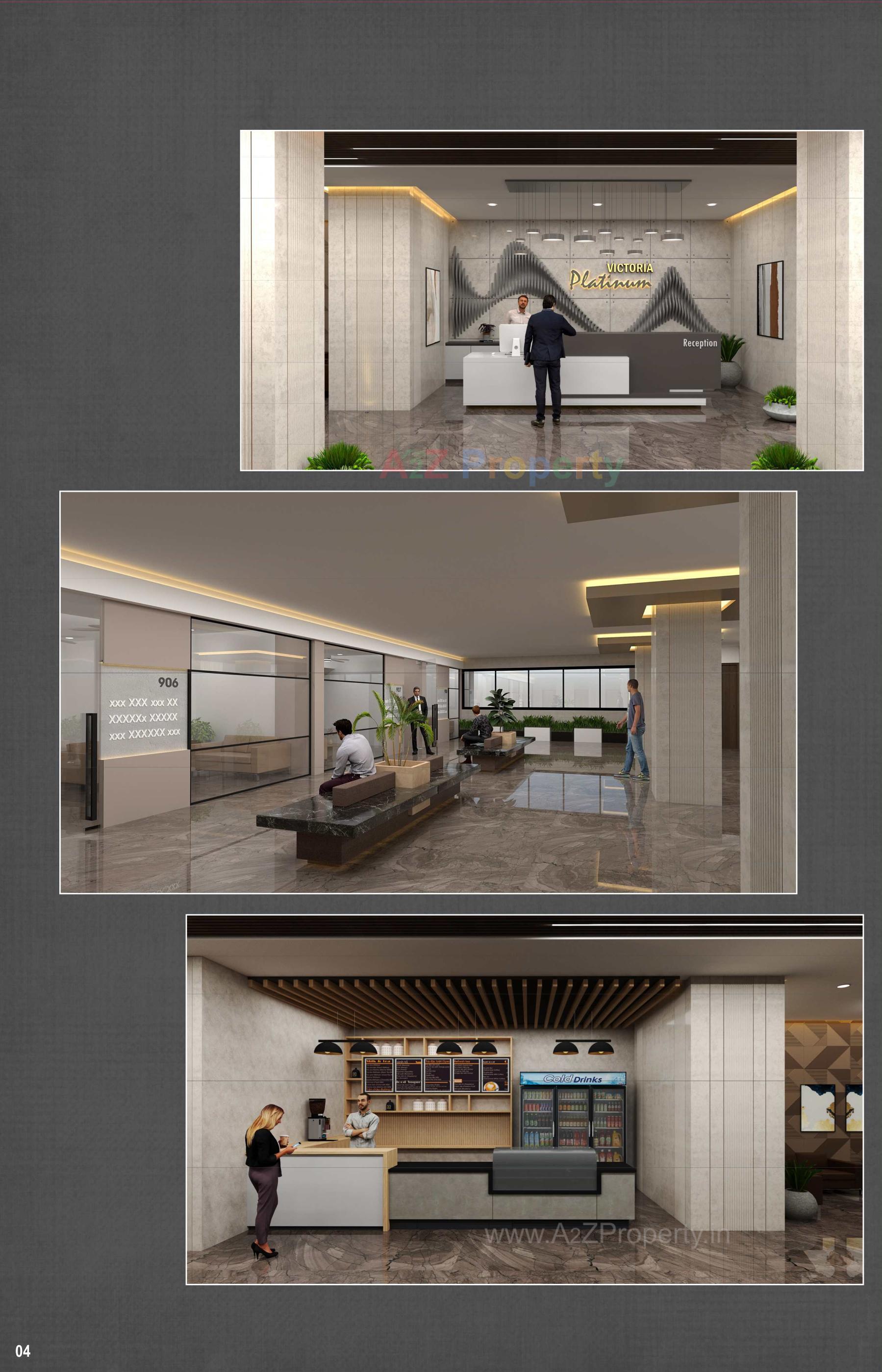 3D Elevation of real estate project Victoria Platinum located at Bhavnagar, Bhavnagar, Gujarat