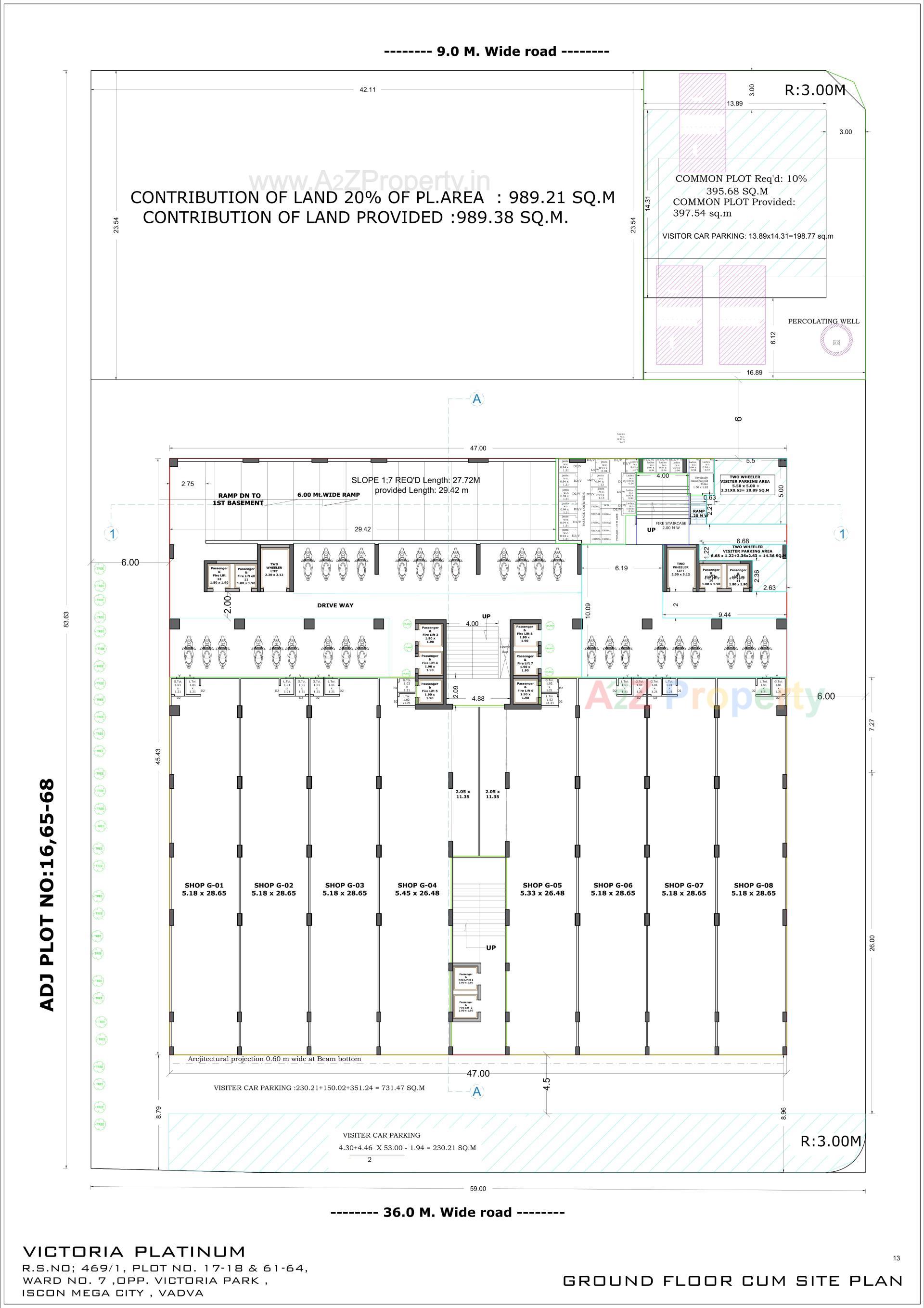 Layout of real estate project Victoria Platinum located at Bhavnagar, Bhavnagar, Gujarat