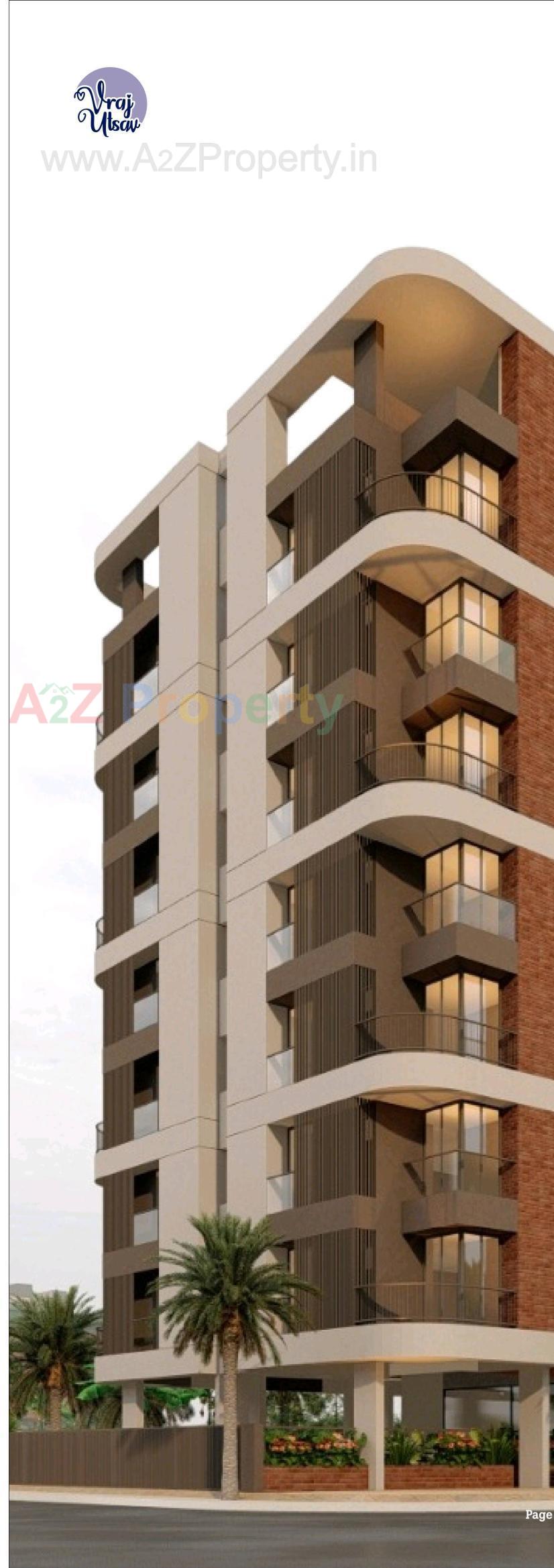 3D Elevation of real estate project Vraj Utsav located at Bhavnagar, Bhavnagar, Gujarat