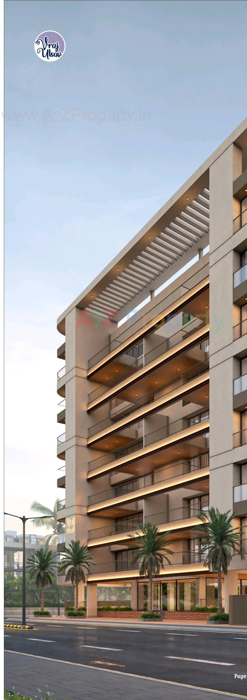 3D Elevation of real estate project Vraj Utsav located at Bhavnagar, Bhavnagar, Gujarat