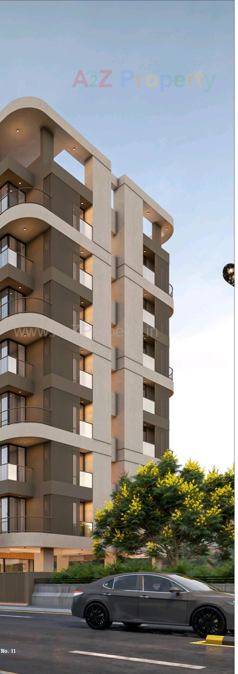 3D Elevation of real estate project Vraj Utsav located at Bhavnagar, Bhavnagar, Gujarat