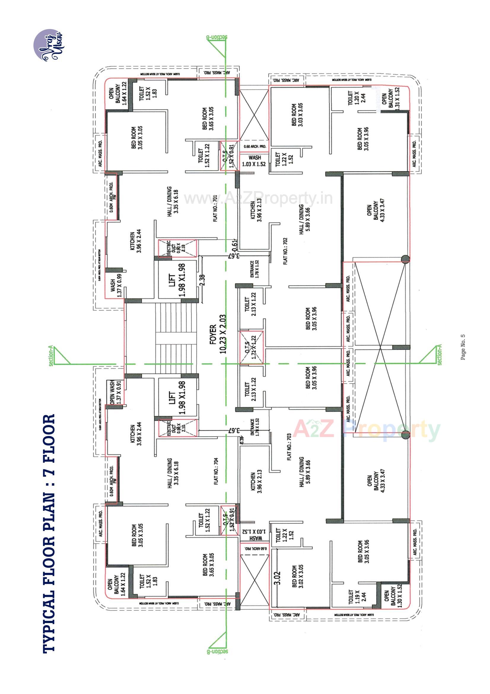 Layout of real estate project Vraj Utsav located at Bhavnagar, Bhavnagar, Gujarat