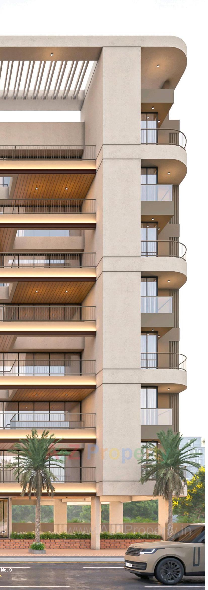 3D Elevation of real estate project Vraj Utsav located at Bhavnagar, Bhavnagar, Gujarat