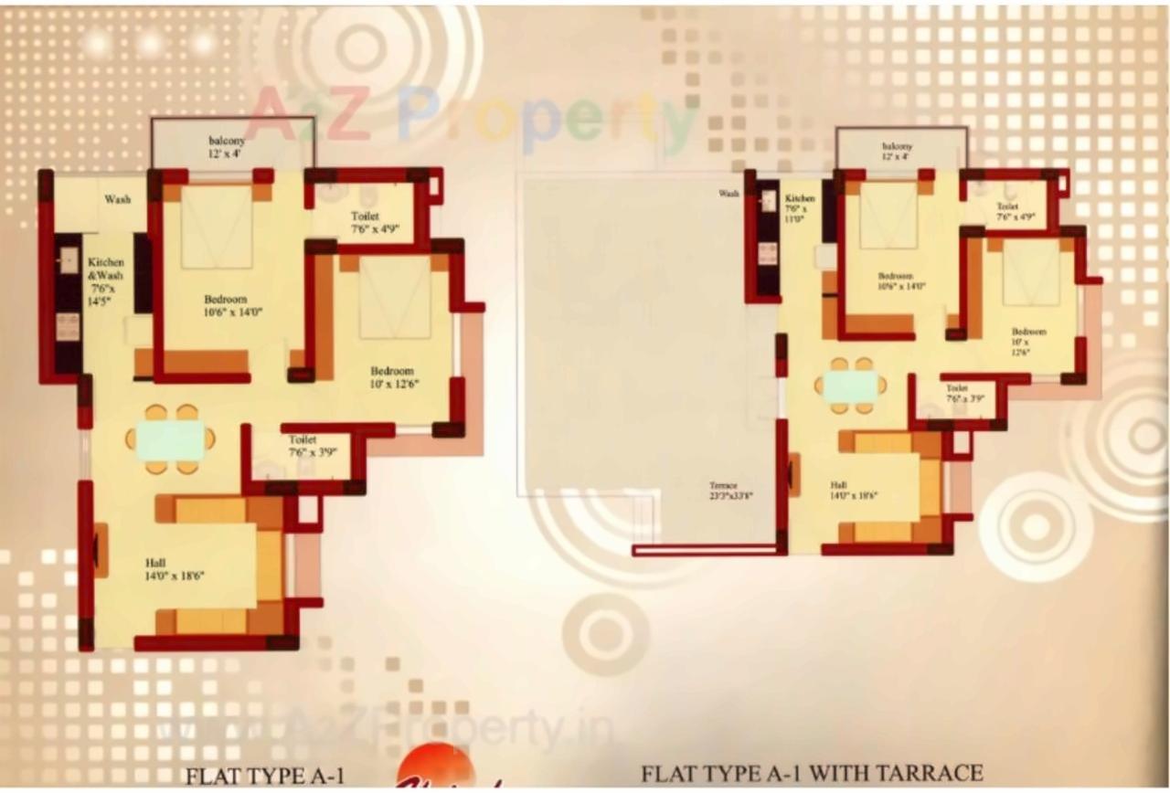 Layout of real estate project Vrindavan Nagri located at Akwada, Bhavnagar, Gujarat