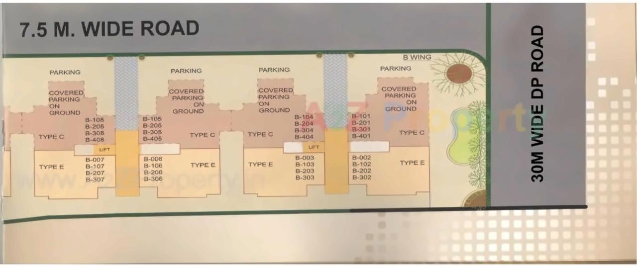 Layout of real estate project Vrindavan Nagri located at Akwada, Bhavnagar, Gujarat