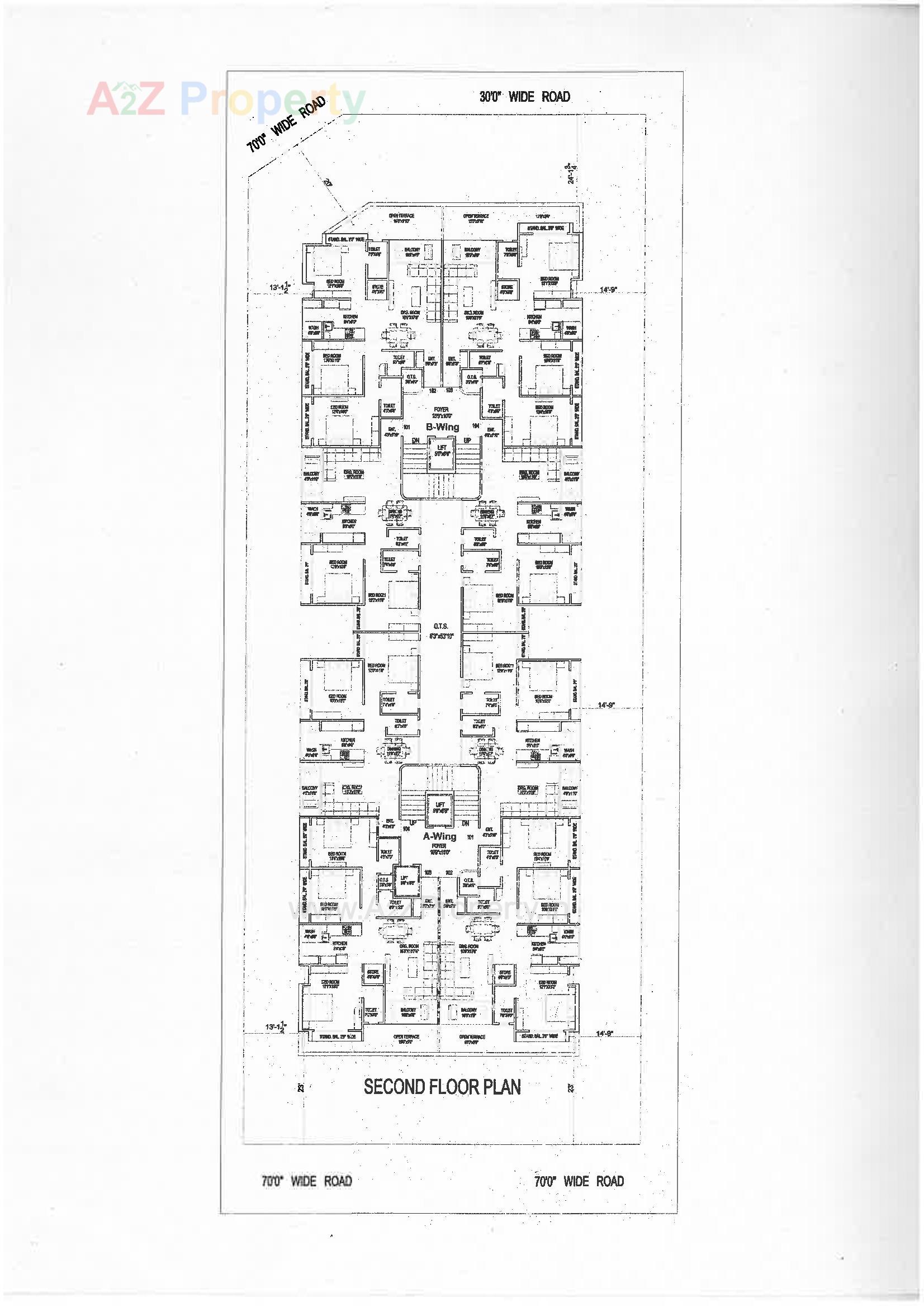 Layout of real estate project Vrundavan Heights located at Bhavnagar, Bhavnagar, Gujarat