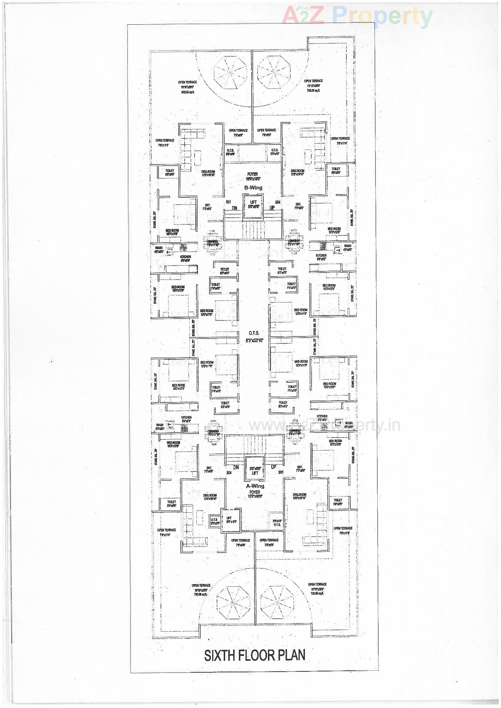 Layout of real estate project Vrundavan Heights located at Bhavnagar, Bhavnagar, Gujarat